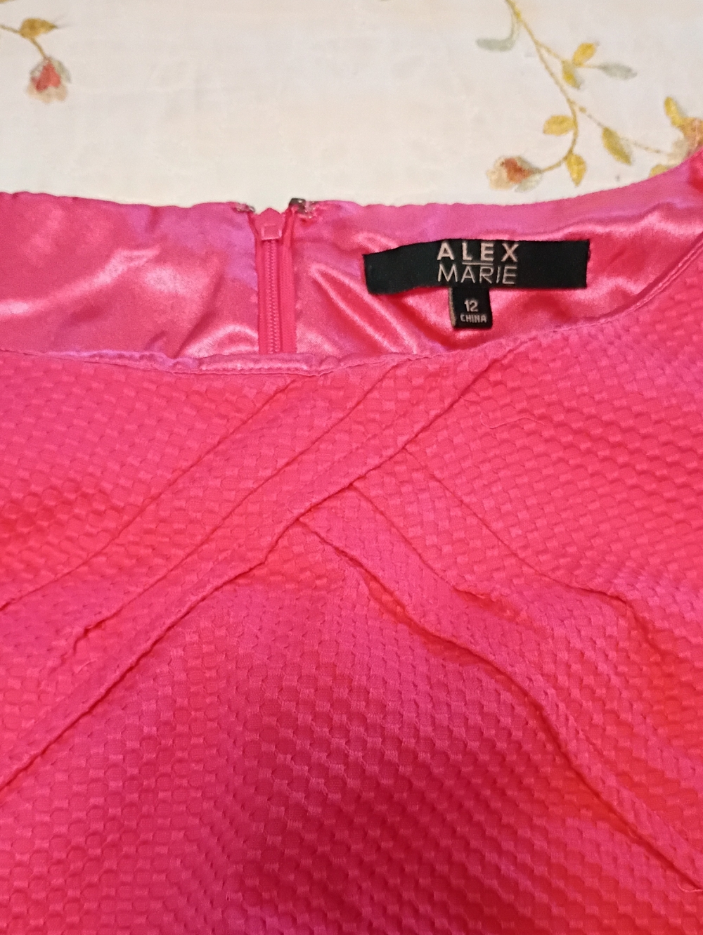 Alex Marie Pink Mini Dress Size 12
